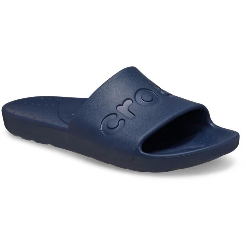 Crocs Slides Sandals Navy Blue M8 W10 Unisex NEW